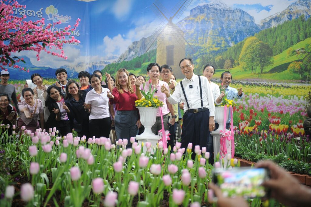 จัดดอกไม้เมืองหนาว