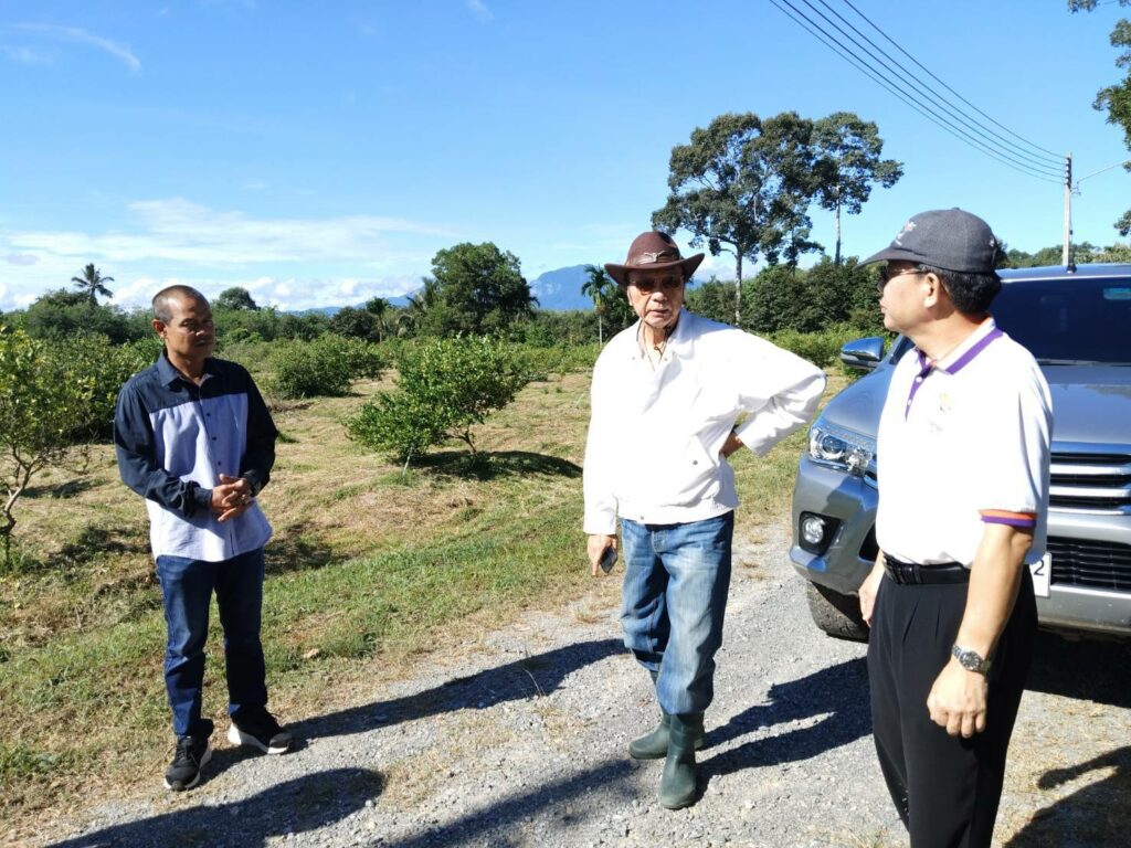 อธิการบดีลงพื้นที่สำรวจ ณ ศูนย์สมาร์ทฟาร์ม