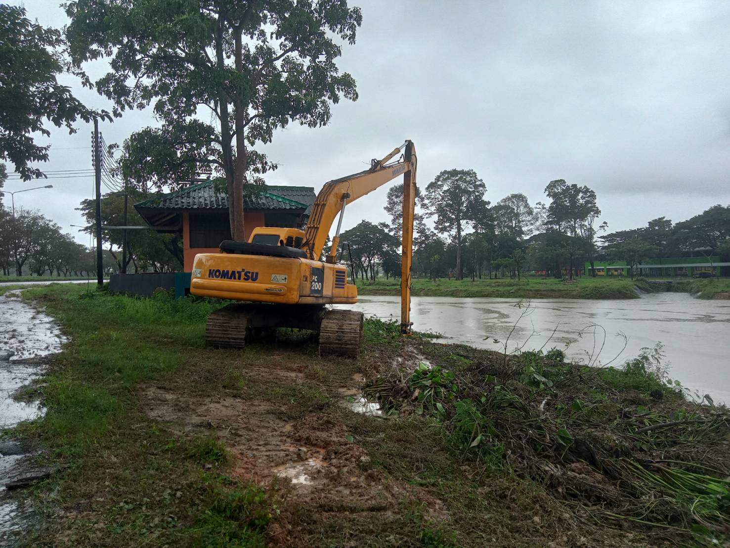 การจัดการพื้นที่่จากพายุฝน