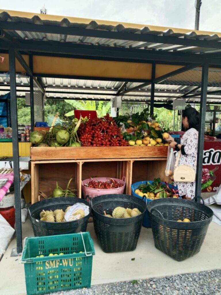 จำหน่ายสิ้นค้า ตลาดนัดคลองดิน