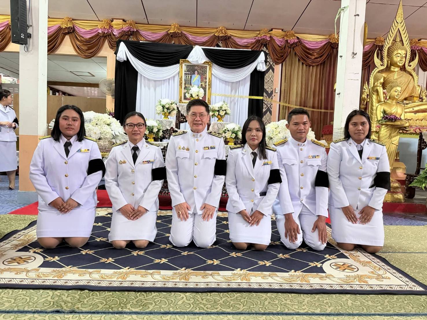 เข้าร่วมพิธีบำเพ็ญกุศลปัญญาสมวาร (๕๐ วัน)