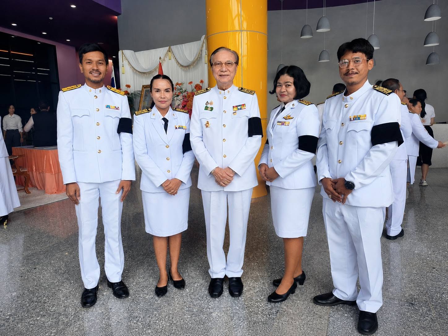 คณะผู้บริหารและบุคลากรศูนย์สมาร์ทฟาร์มและภูมิสถาปัตย์ มหาวิทยาลัยวลัยลักษณ์ เข้าร่วมพิธีถวายพระพรชัยมงคล